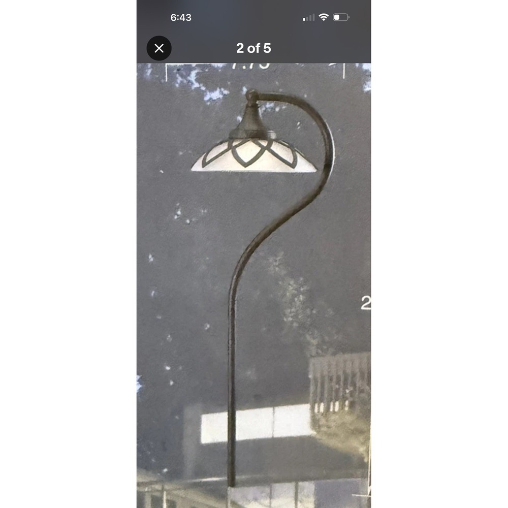 4 pack Kichler 28133  12 Volt LED‎ Path Light Olde Bronze Finish Etched Glass